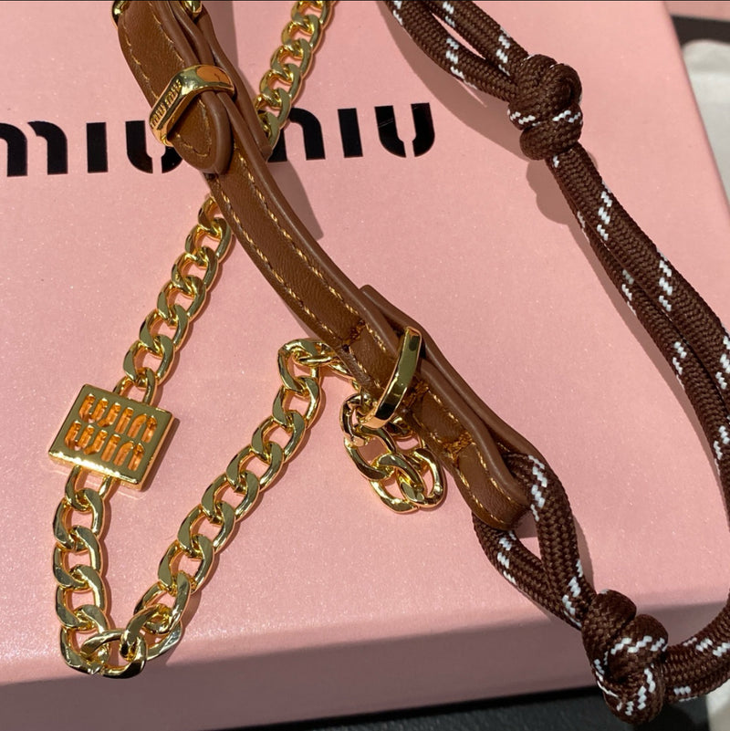 Miu Rope and Chain Bag Charm